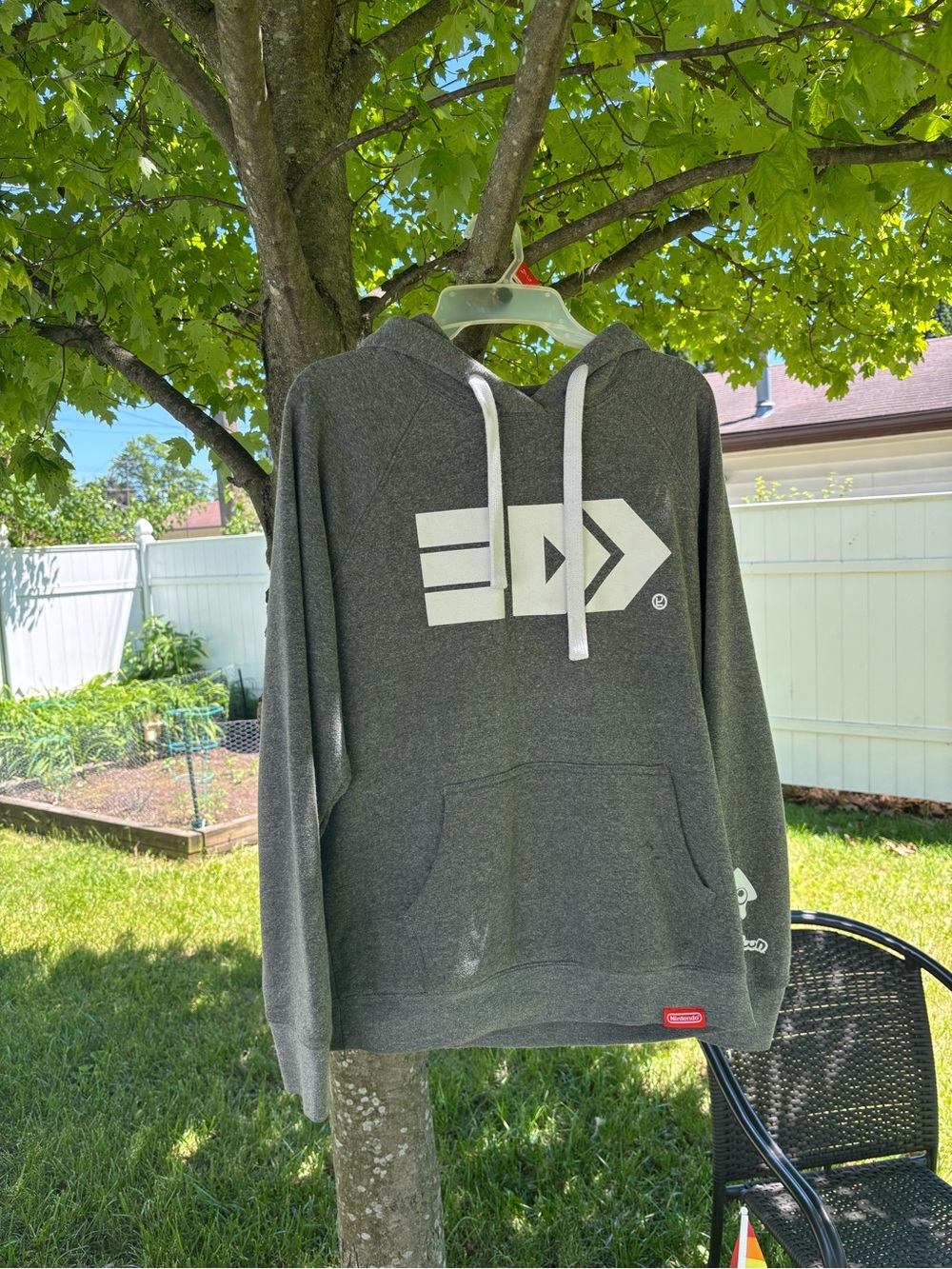 Splatoon Takoroka Gray Pullover Hoodie